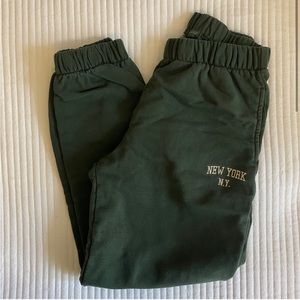 Dark Green Rosa Sweatpants